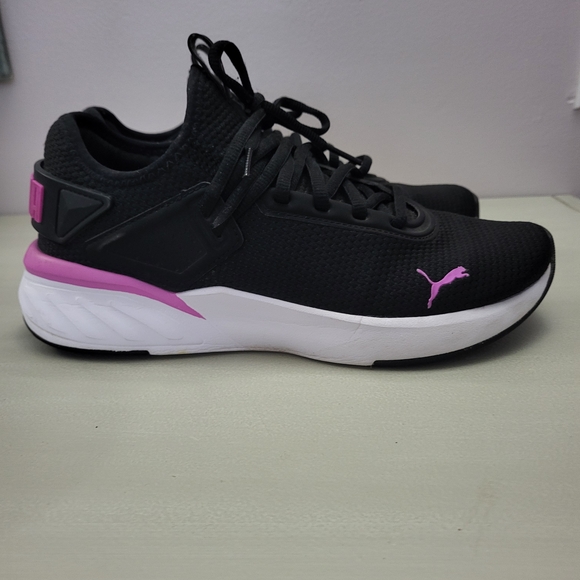 Puma Women's Black and Purple Sneakers - Picture 2 of 7